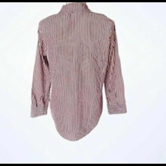 🛍ROMIMONA Women’s Striped Snap Up Long Sleeve Shirts Sizes : Various - Picture 3 of 12